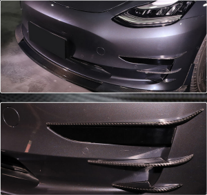 Cstar Dry Carbon Canards V2 für Tesla Model 3