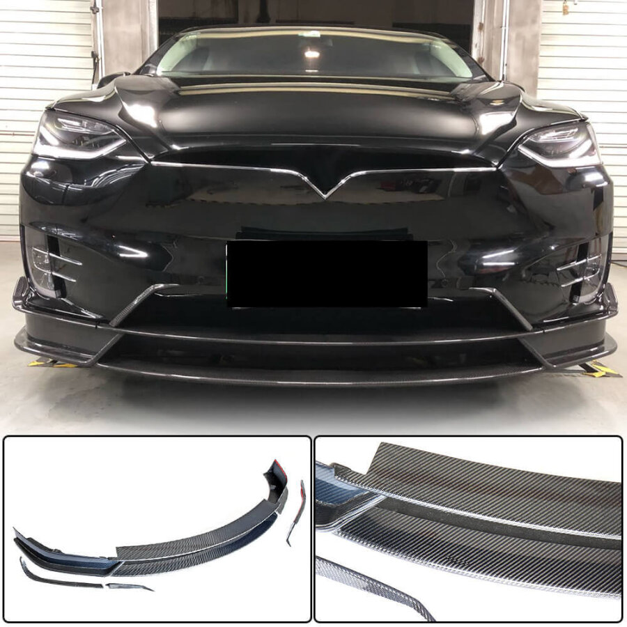 Cstar Carbon Gfk Frontlippe Revozport für Tesla Model X