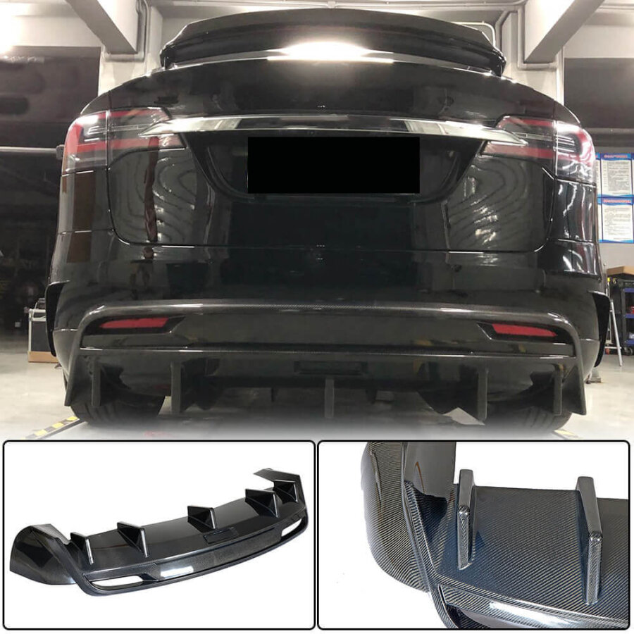 Cstar Carbon Gfk Heckdiffusor Revozport für Tesla...