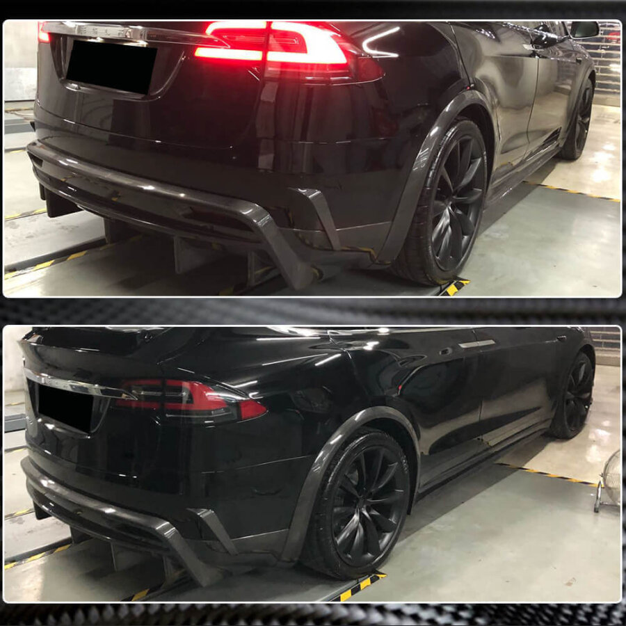 Cstar Carbon Gfk Heckdiffusor Revozport für Tesla...