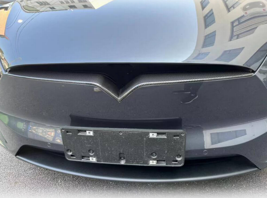 Cstar Carbon Gfk Grill Einsatz Revozport für Tesla Model X