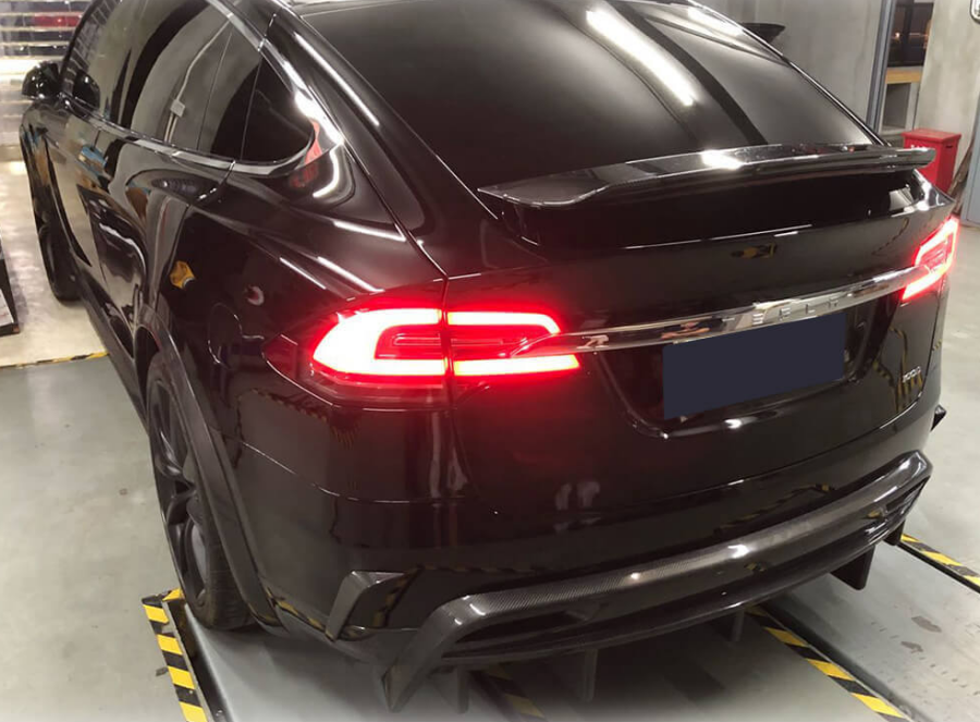 Cstar Carbon Gfk Fins Canards hinten Revozport für Tesla Model X