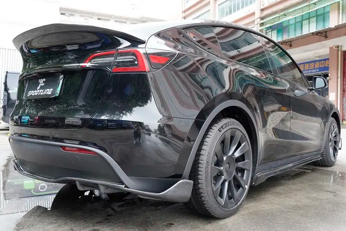 Cstar Carbon Gfk Heckdiffusor V für Tesla Model Y