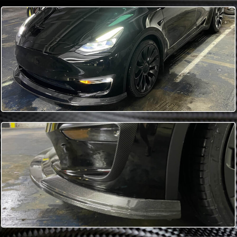Cstar Carbon Gfk Frontlippe V2  für Tesla Model Y