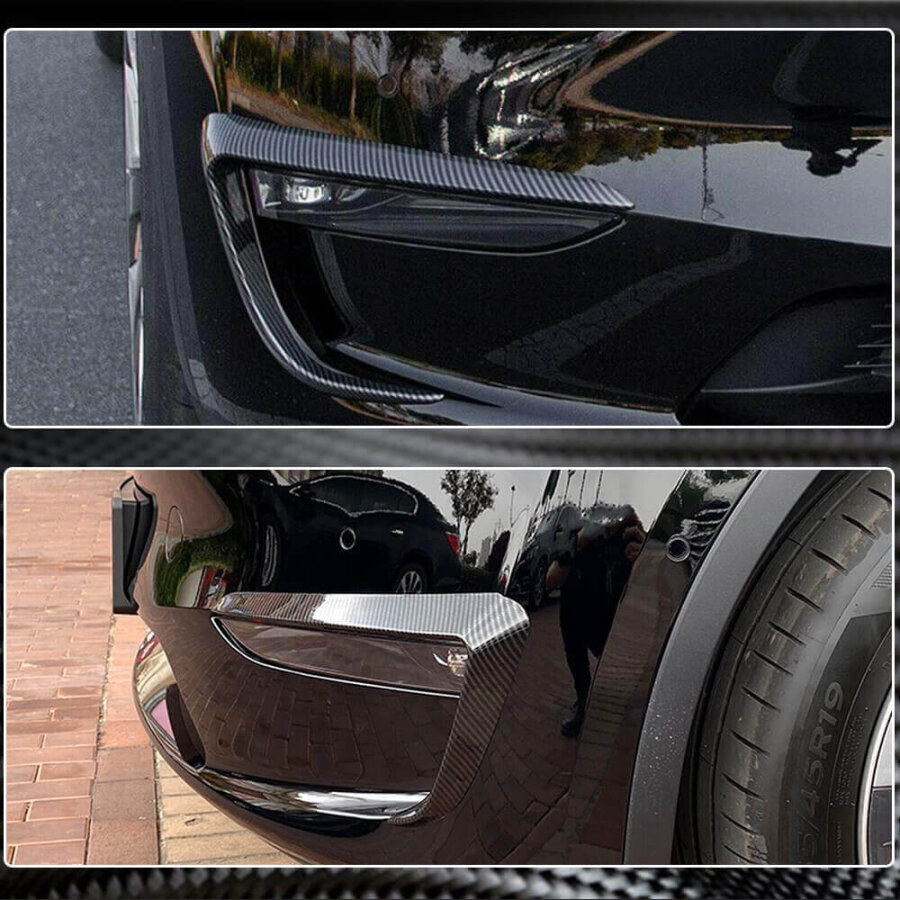 Cstar Carbon Gfk Canards Fins für Tesla Model Y