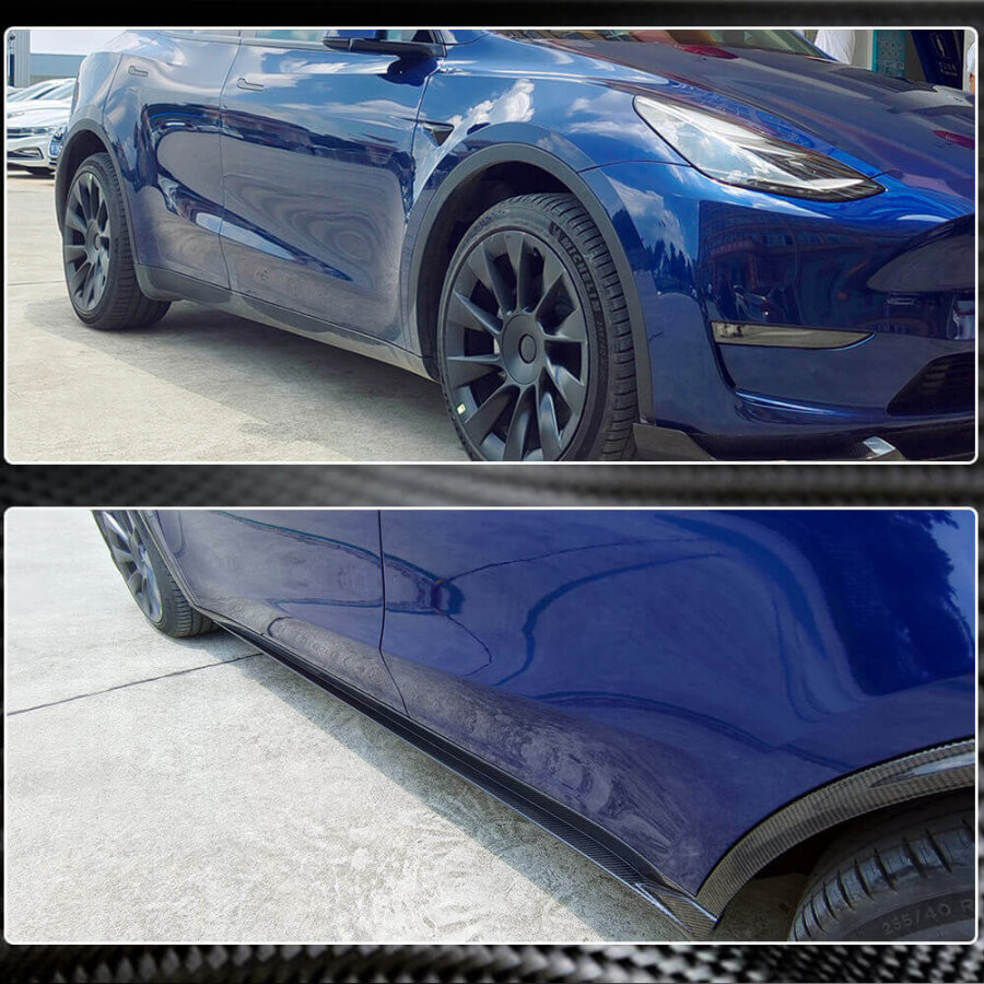 Cstar Voll Carbon Seitenschweller J für Tesla Model Y