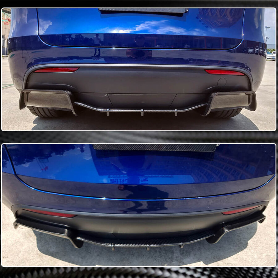 Cstar Voll Carbon Diffusor J für Tesla Model Y