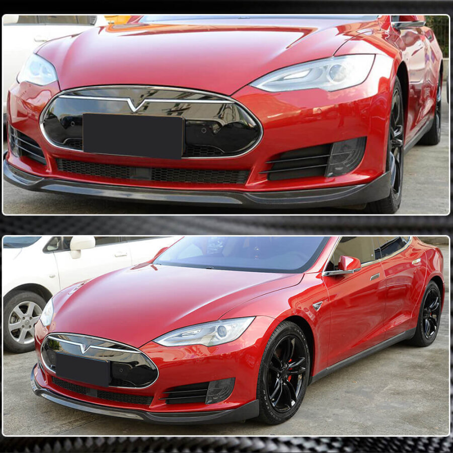 Cstar Carbon Gfk Frontlippe Lippe J für Tesla Model...