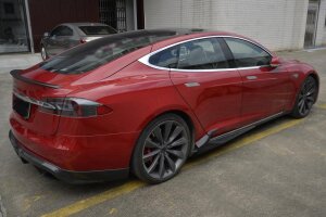 Cstar Carbon Gfk Seitenschweller J für Tesla Model S 12-16