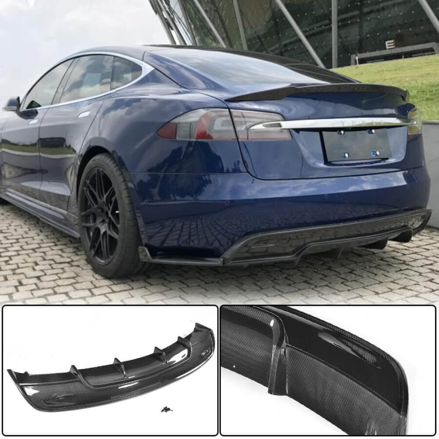 Cstar Carbon Gfk Heckdiffusor RZ für Tesla Model S...