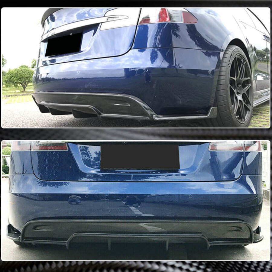 Cstar Carbon Gfk Heckdiffusor RZ für Tesla Model S...