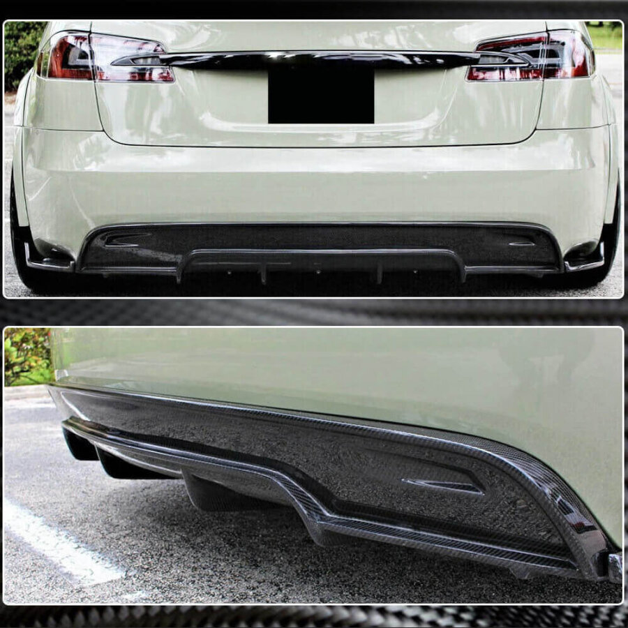 Cstar Carbon Gfk Heckdiffusor RZ für Tesla Model S 16-20