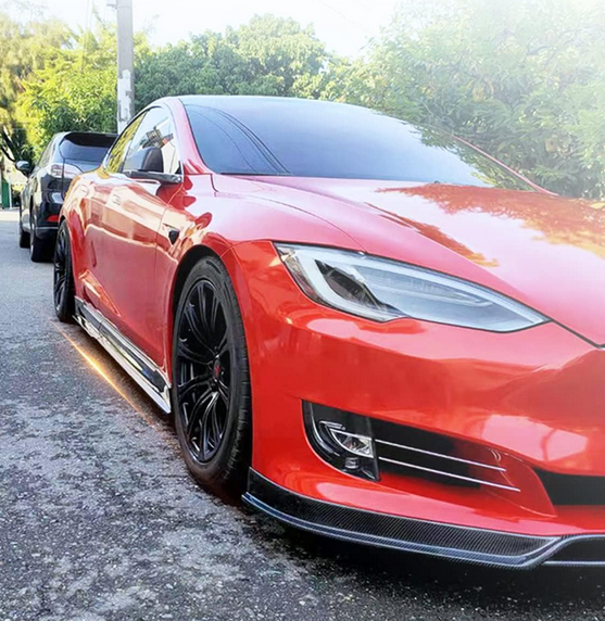 Cstar Carbon Gfk Seitenschweller RZ für Tesla Model...