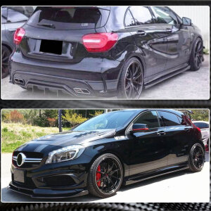 Cstar Carbon Gfk Seitenschweller für Mercedes Benz W176 A W117 CLA A45 CLA45 4 Türer