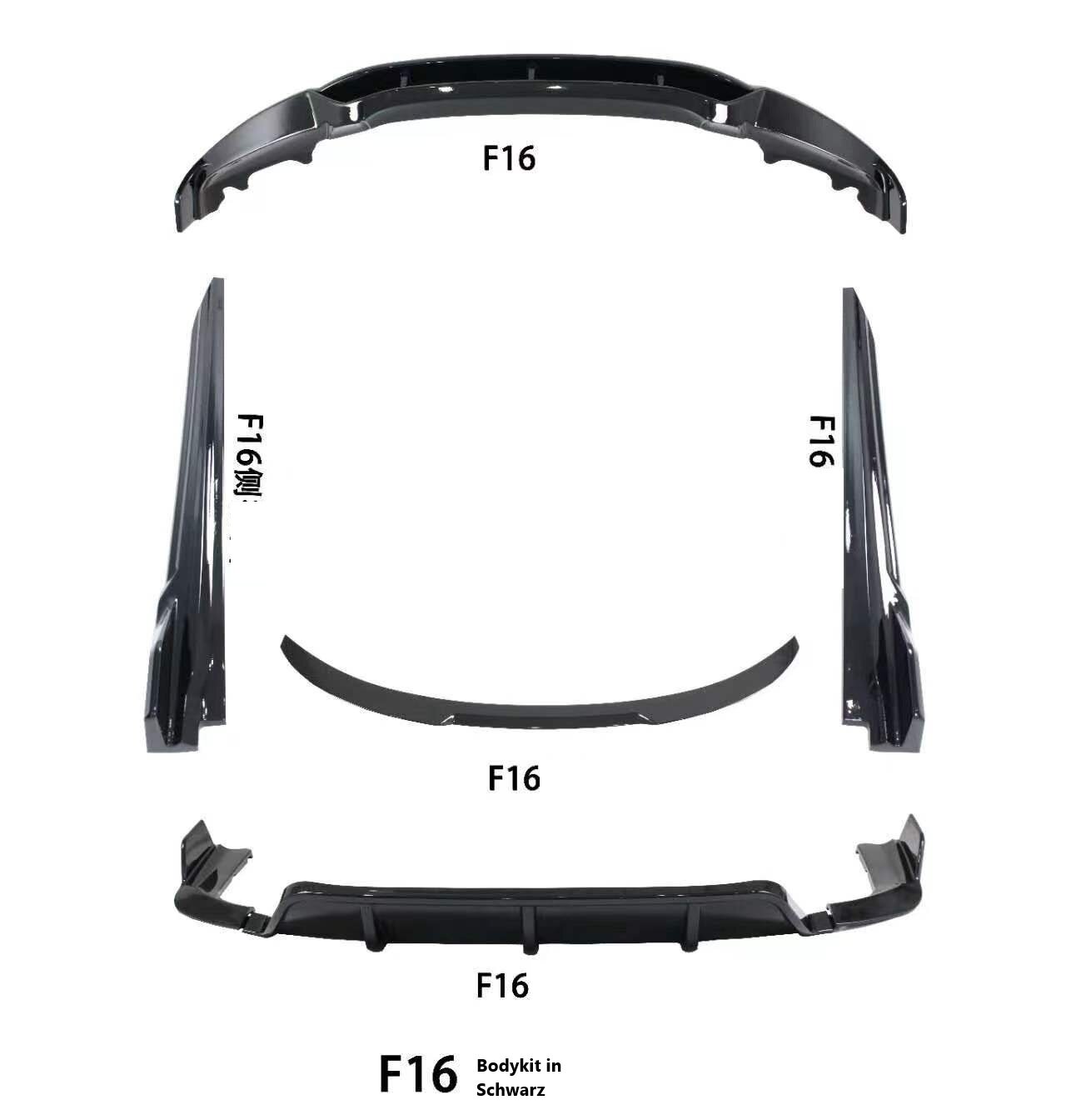 Cstar Bodykit in Schwarz passend für BMW F16