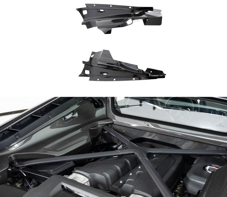 Cstar Motorraumabdeckung Carbon für Audi R8 4S V10 2023 Coupe + Spyder