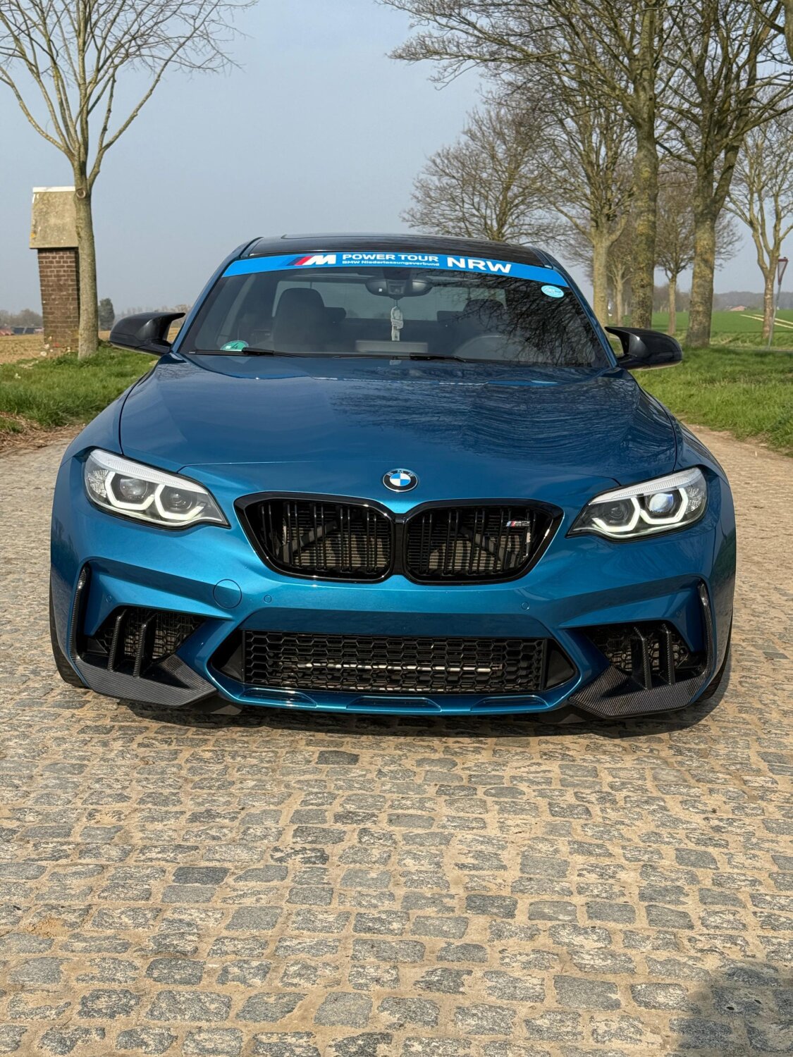 Cstar Carbon Gfk Frontsplitter Einsätze Lüftung passend für BMW M2 F87 Competition