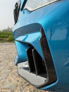 Cstar Carbon Gfk Frontsplitter Einsätze Lüftung passend für BMW M2 F87 Competition