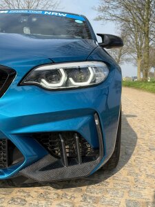 Cstar Carbon Gfk Frontsplitter Einsätze Lüftung passend für BMW M2 F87 Competition