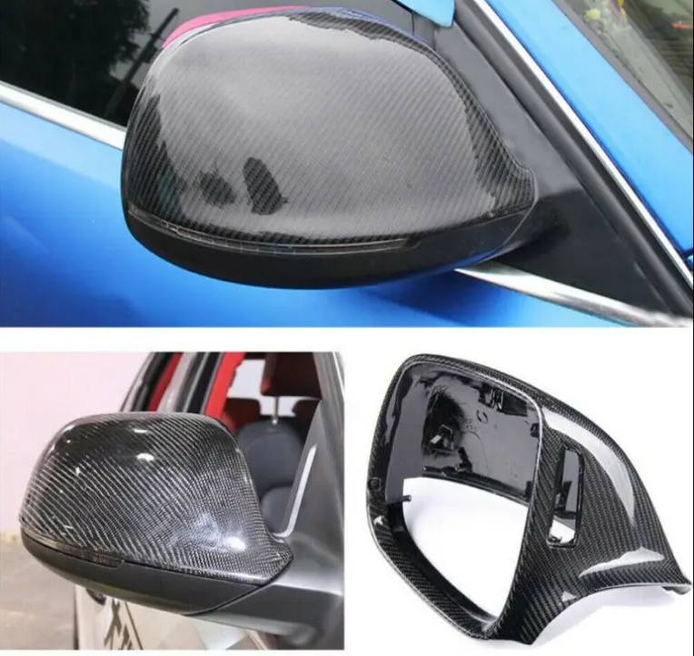 Cstar Carbon ABS Spiegelkappen für Audi Q5 8R Q7 4L SQ5 12-17 +Spurwechselassistent