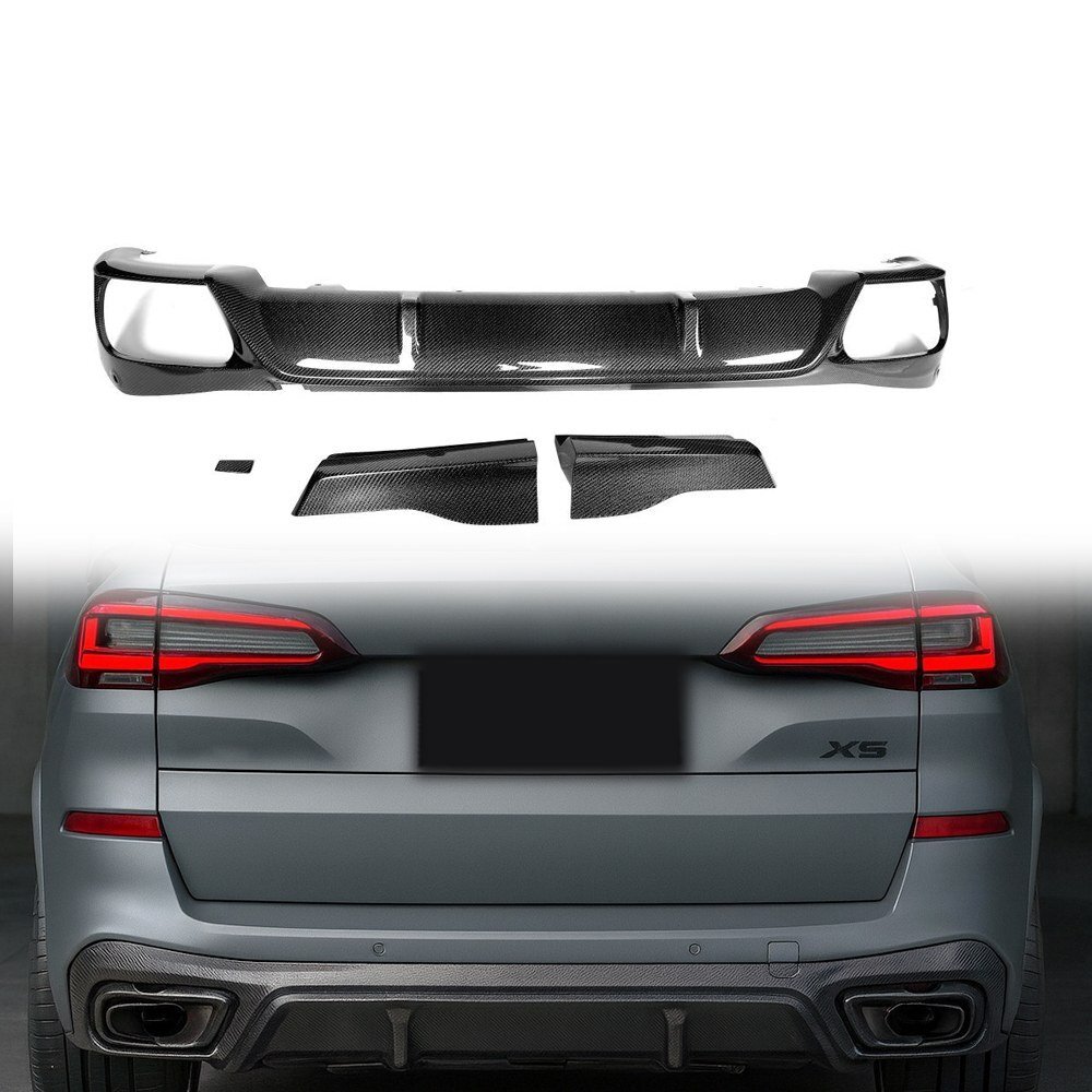Cstar Carbon Gfk Heckdiffusor V3 4tlg. passend für BMW X5 G05 LCI M Paket 2023+