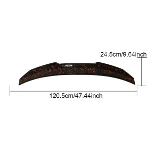 Cstar Voll Carbon Forged Heckspoiler Rot passend für BMW G22 G82 M4 Coupé 2021+