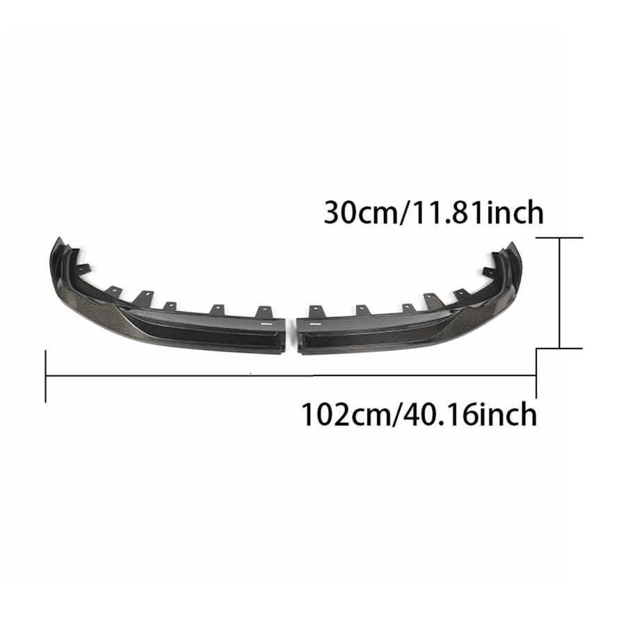 Cstar Carbon Gfk Frontlippe V2 2tlg. passend für BMW G20 G21 LCI M Paket 2023+
