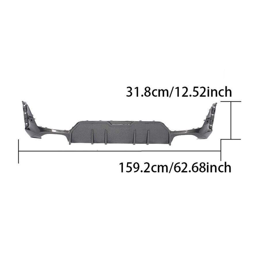 Cstar Carbon Gfk Heckdiffusor V5 passend für BMW G20 LCI M Paket 2023+