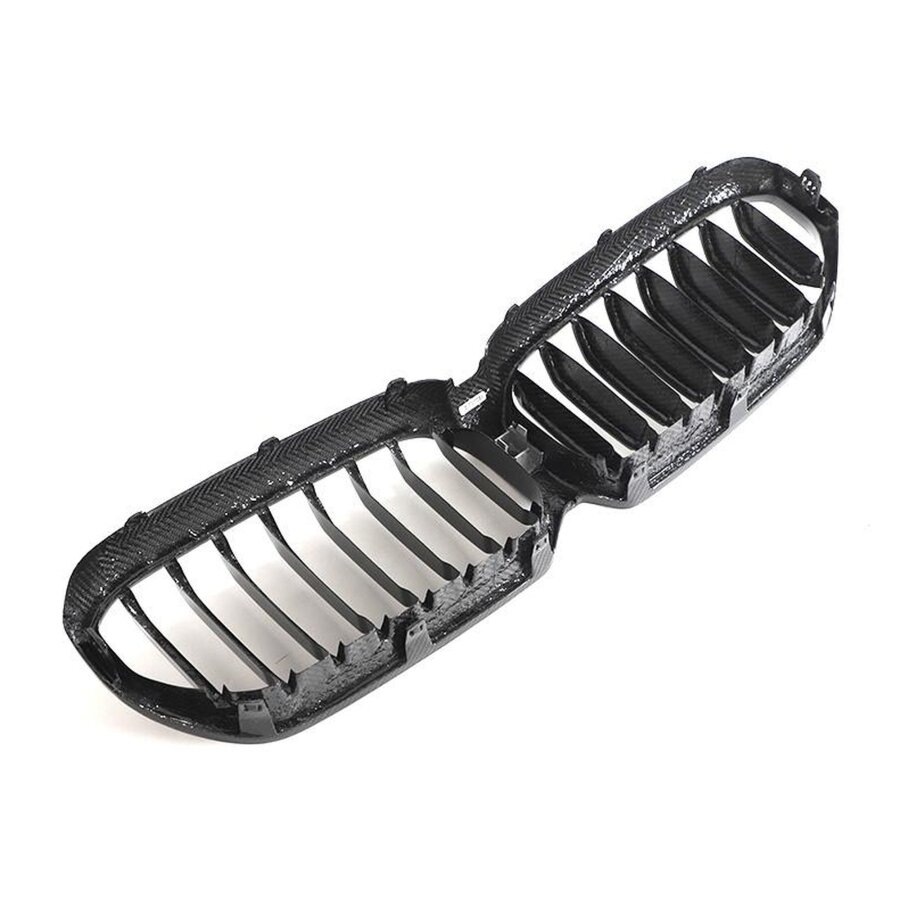 Cstar Voll Carbon Nieren Grill Doppelsteg mit Kamera Aussparung passend für BMW G30 G31 LCI 2021+