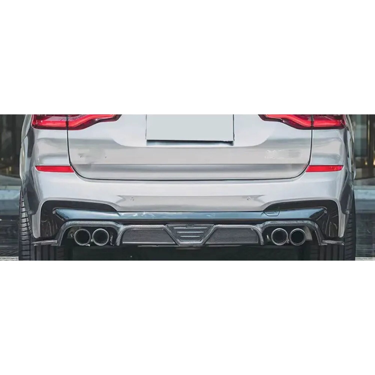 Cstar Carbon Gfk Heckdiffusor V2 3tlg. passend für BMW X3M F97 2019-2021 KEIN LCI