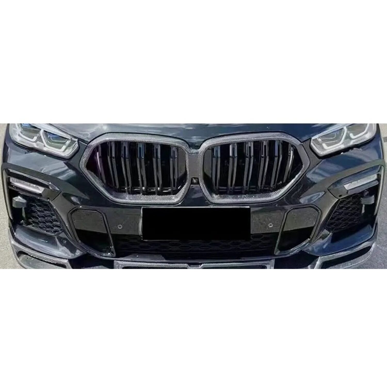 Cstar Voll Carbon Nieren Grill Doppelsteg passend für BMW X6 G06 X6M F96 VOR LCI