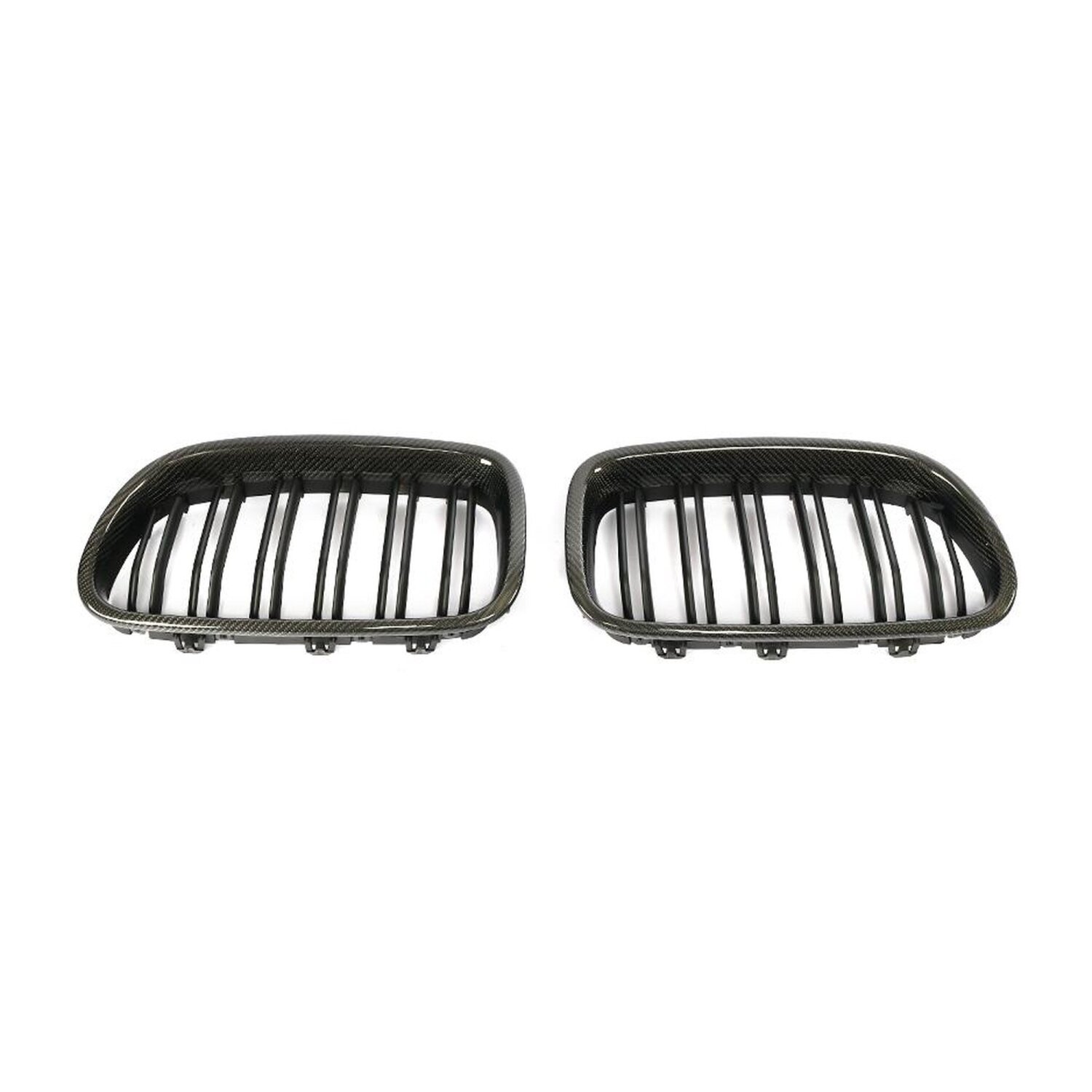 Cstar Carbon ABS Grill Nieren Matt Schwarz Doppelsteg passend für BMW F10 F11 + M5