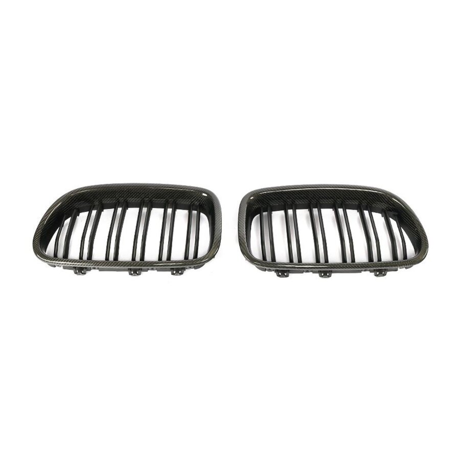 Cstar Carbon ABS Grill Nieren Matt Schwarz Doppelsteg...