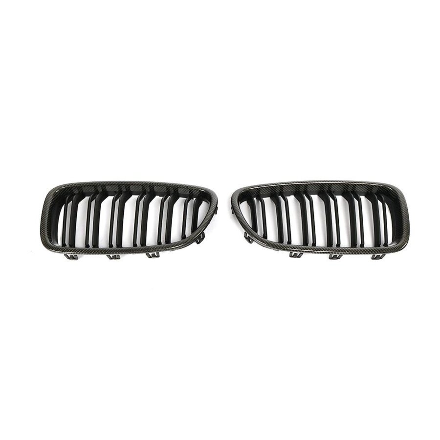 Cstar Carbon ABS Grill Nieren Matt Schwarz Doppelsteg passend für BMW F10 F11 + M5