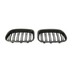 Cstar Carbon ABS Grill Nieren Matt Schwarz Doppelsteg passend für BMW F10 F11 + M5