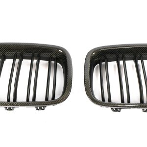 Cstar Carbon ABS Grill Nieren Matt Schwarz Doppelsteg passend für BMW F10 F11 + M5