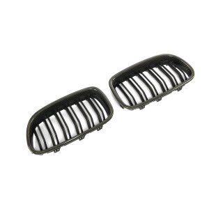 Cstar Carbon ABS Grill Nieren Matt Schwarz Doppelsteg passend für BMW F10 F11 + M5