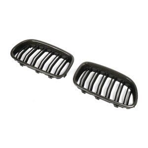 Cstar Carbon ABS Grill Nieren Matt Schwarz Doppelsteg passend für BMW F10 F11 + M5