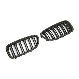 Cstar Carbon ABS Grill Nieren Matt Schwarz Doppelsteg passend für BMW F10 F11 + M5