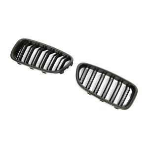 Cstar Carbon ABS Grill Nieren Matt Schwarz Doppelsteg passend für BMW F10 F11 + M5