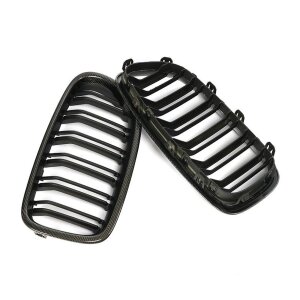 Cstar Carbon ABS Grill Nieren Matt Schwarz Doppelsteg passend für BMW F10 F11 + M5